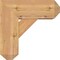 Ekena Millwork Traditional Craftsman Smooth Bracket w/ Offset Brace, Western Red Cedar, 7 1/2"W x 18"D x 18"H BKT0806X18X18TRA04SWR - alternate 4